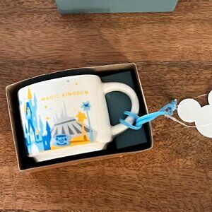 Disney Magic Kingdom Starbucks Coffee Mug Ornament